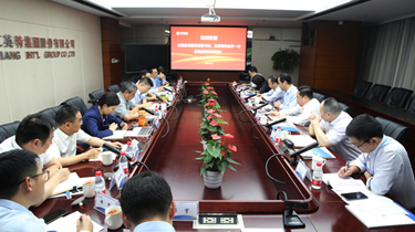 省国贸集团党委副书记、总司理孙建华一行到优发国际集团调研指导